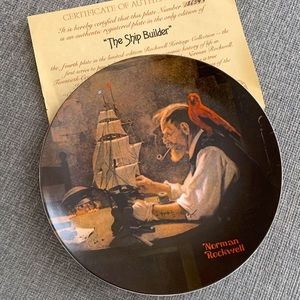Knowles Plate Collection-“The Ship Builder”